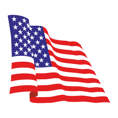 Flag of USA vector free download