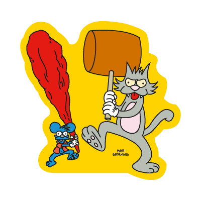 The Simpsons (Itchy & Scratchy) vector free