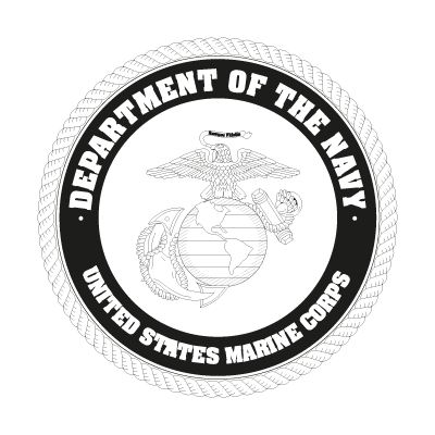 US Marine Corp Black vector logo free