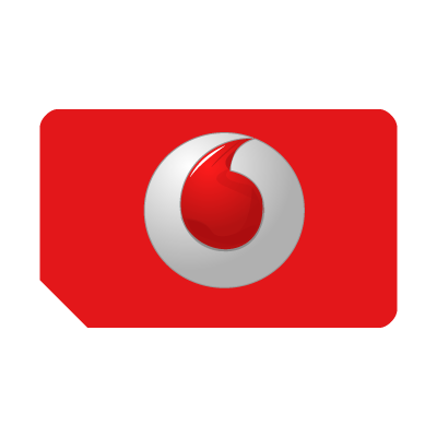 Vodafone brandnew 3D vector logo free download