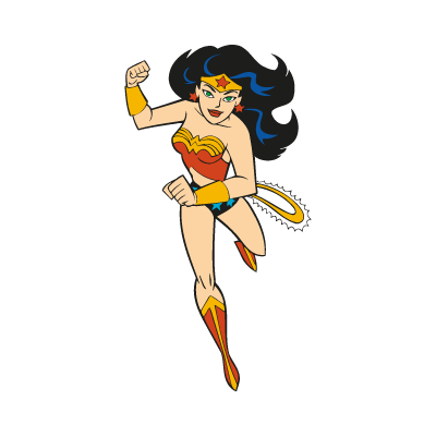 Wonder Woman Cartoon vector logo free