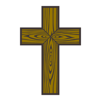 Wood cross logo