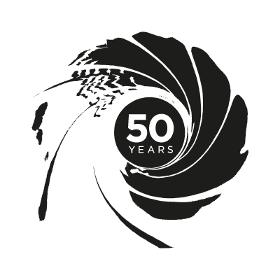 007 50th Anniversary vector logo free download