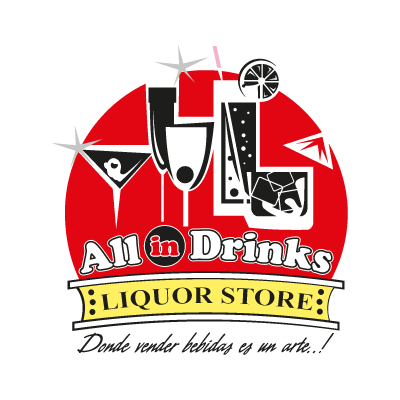 All in Drinks vector logo free download