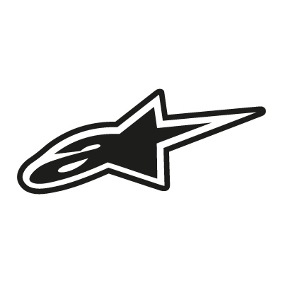 Alpine stars Black vector logo free download
