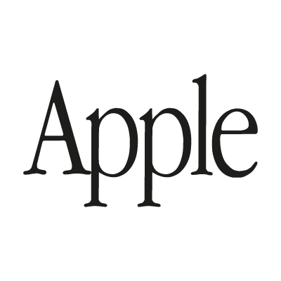 Apple (text) vector logo download free