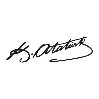 Ataturk (text) vector logo free