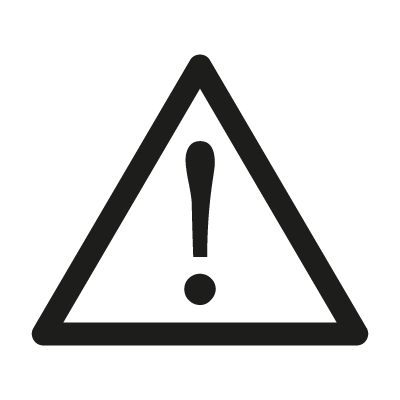 Attention sign logo