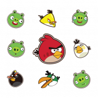 Angry Birds logos vector in (.SVG, .EPS, .AI, .CDR, .PDF) free download