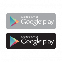 Android app on Google play store vector free