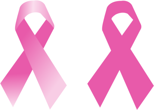 Pink ribbon Vector + PNG Files