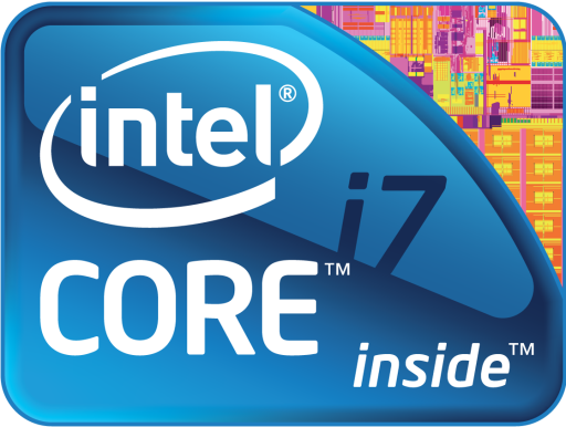 Intel Core i7 (2009-2011) logo PNG Intel Core i7 (2009-2011) logo