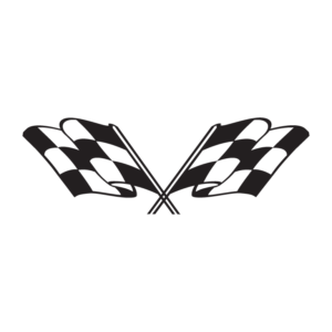 Checkered flag logo PNG, vector format