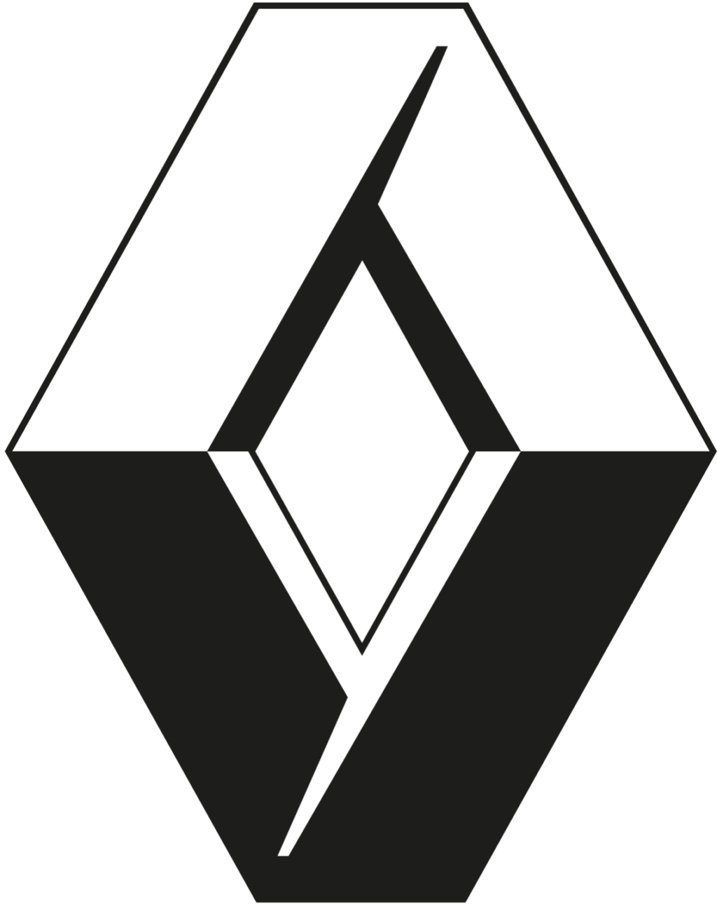 Renault symbol (1990-1997) logo PNG Renault symbol logo used from 1990 to 1997
