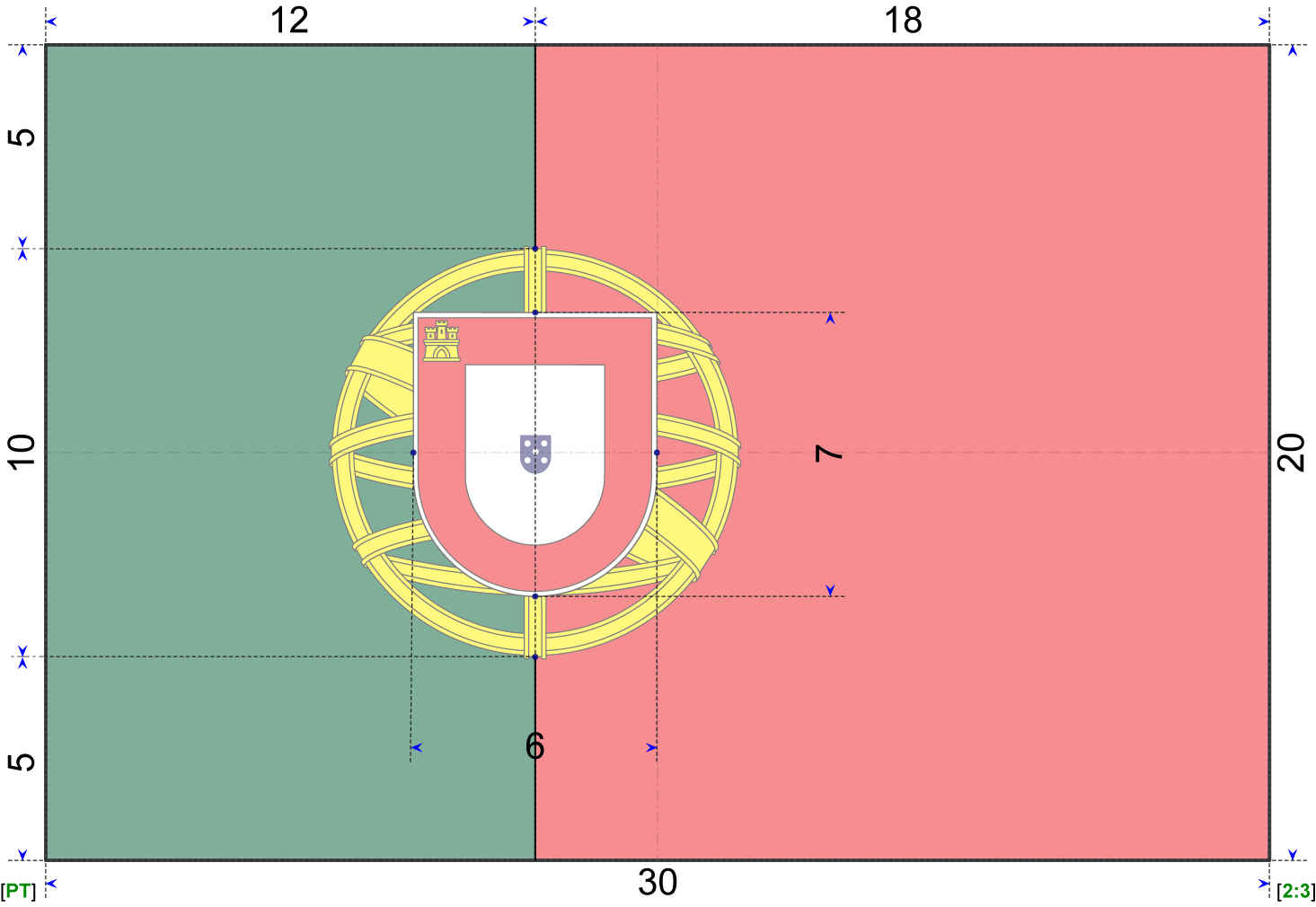 Flag construction sheet