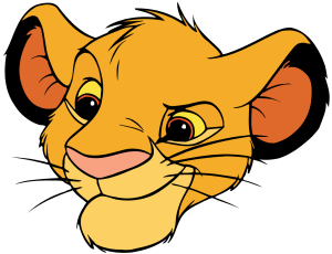 Disney’s Simba vector + PNG