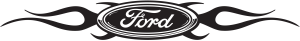 Ford With Flames Vector + PNG