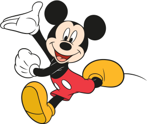 Mickey Mouse (cartoon character) vector in Vector
