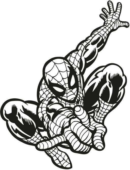 Spider-man Character (black) Vector EPS, SVG + PNG