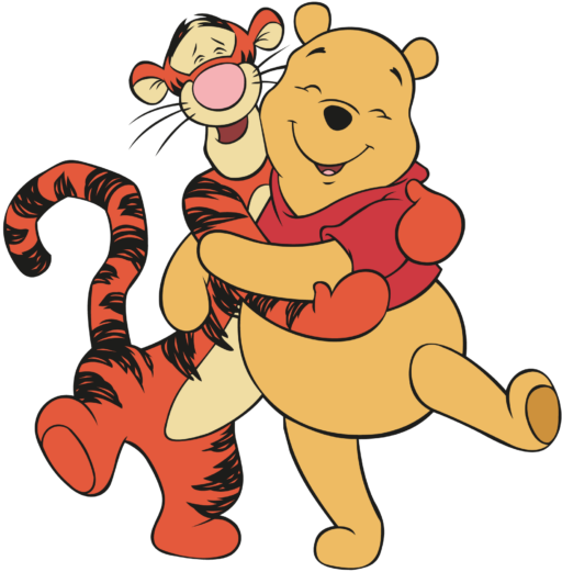 Winnie the Pooh and Tigger Vector PNG & Editable Files