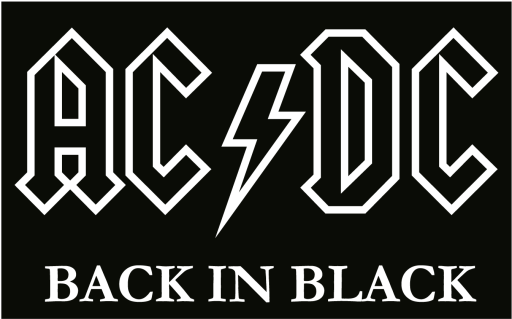 AC/DC “Back in Black” logo PNG and vector