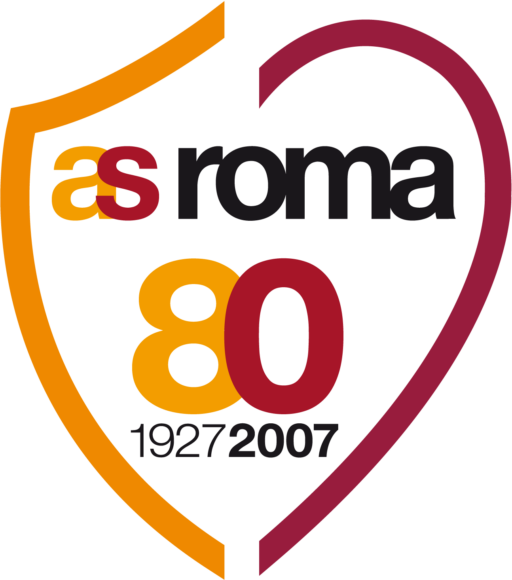 AS Roma (80 anniversary) Logo Vector EPS + PNG