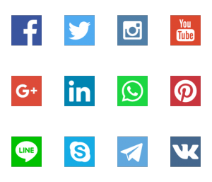 30 Social Networks vector logos