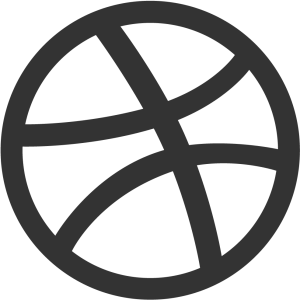 Dribbble icon Logo in Vector