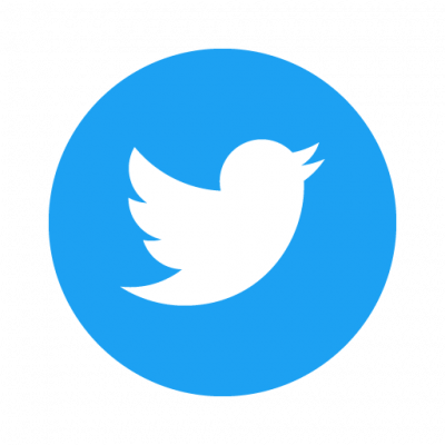 Twitter Icon Circle (Blue) logo