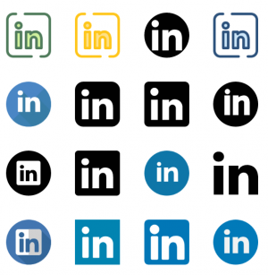 20 LinkedIn icons vector download
