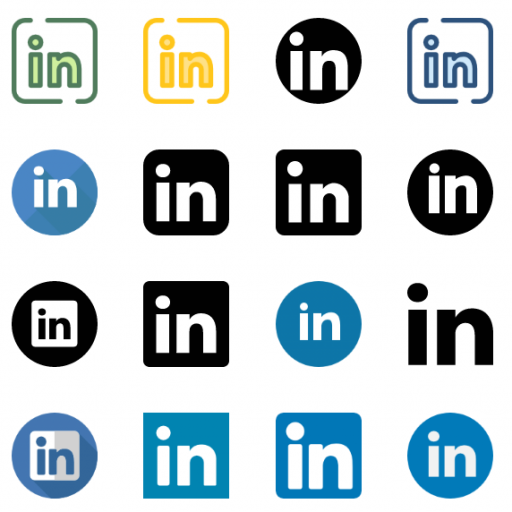 LinkedIn icons vector