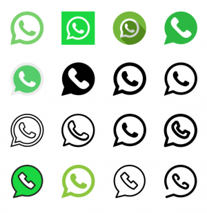 40 WhatsApp icons vector free download