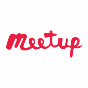 Meetup logo (script) vector