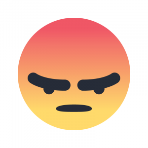 Facebook Angry Emoji icon vector SVG