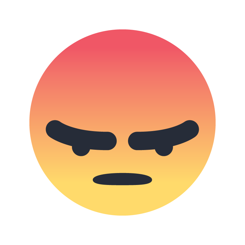 Facebook Angry Emoji icon SVG logo