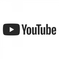 YouTube logo black