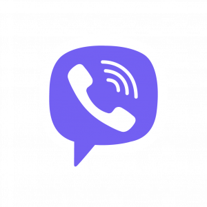 Viber icon vector .SVG (white and purple)
