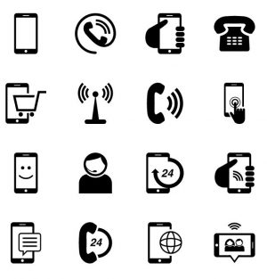 80 phone icons vector (Phone icon Pack)