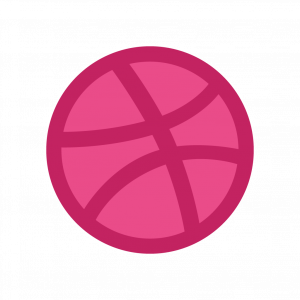 Dribbble ball icon vector (.SVG + .EPS)