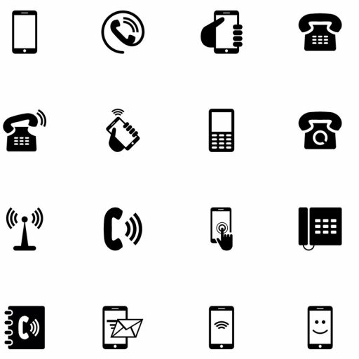 Phone icons logo