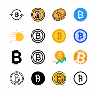 bitcoin-icons-vector