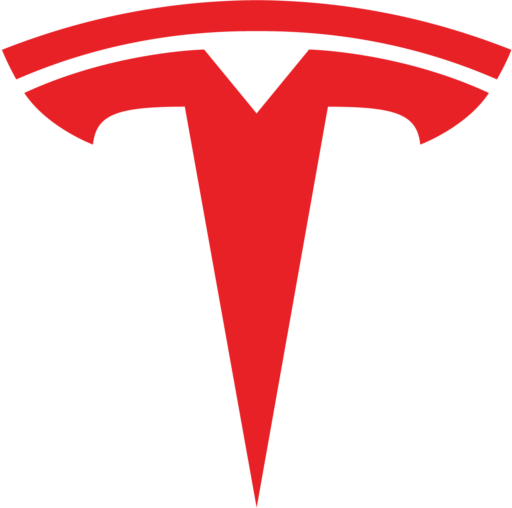 Tesla symbol logo (red)
