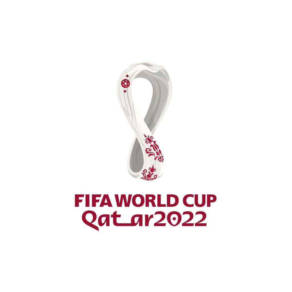 Fifa world cup qatar 2022 official logo black Vector Image