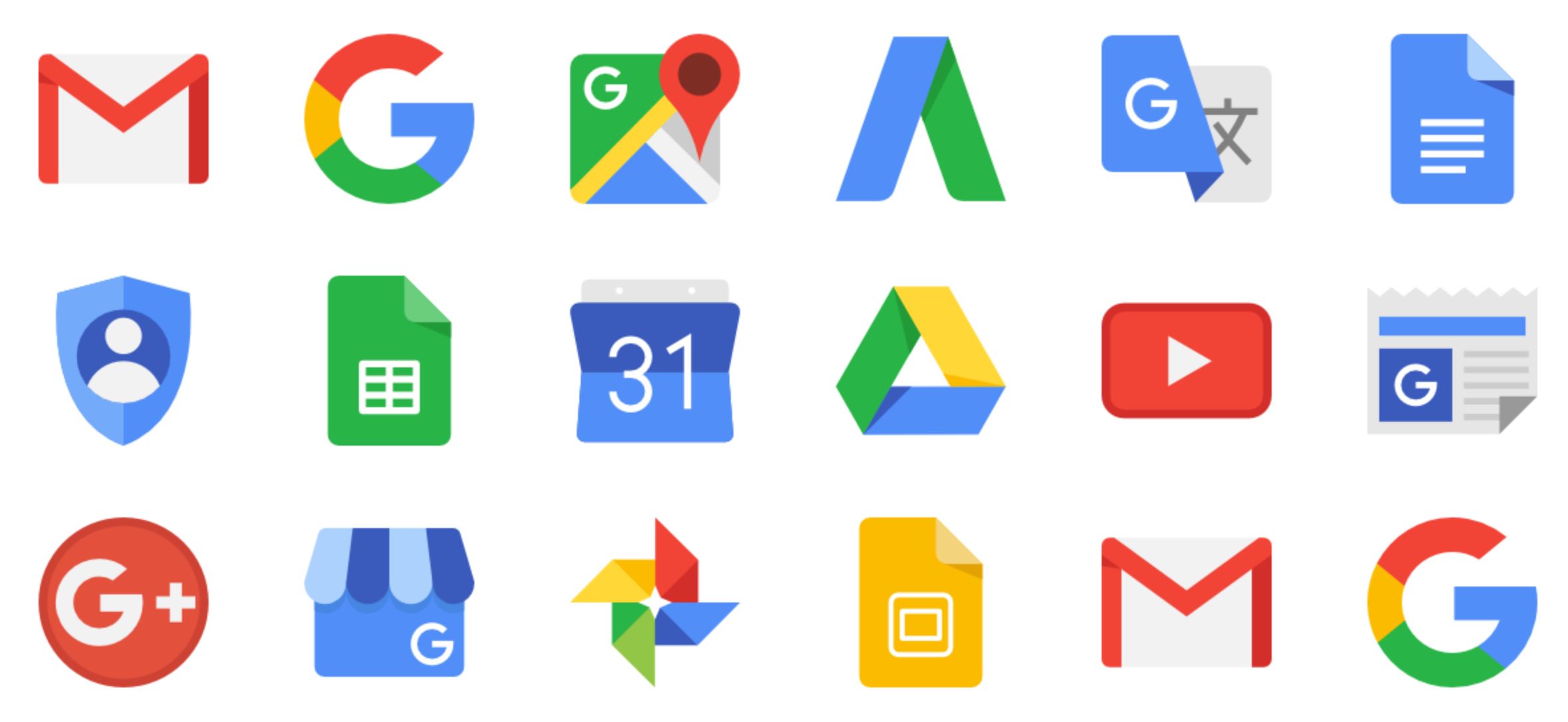 Google Workspace apps logo vector