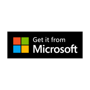 Microsoft Store badge vector