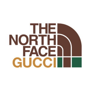 The North Face x Gucci logo vector