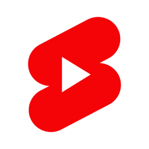 YouTube Shorts logo icon vector