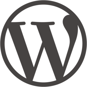 WordPress logo icon vector
