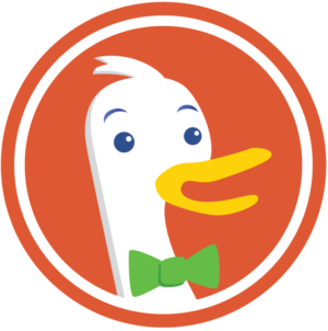 DuckDuckGo logo icon vector