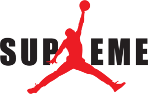 Supreme x Nike Air Jordan logo vector